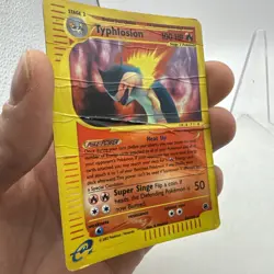 Pokemon TCG- Typhlosion 65/165 Reverse Holo Rare- Pokemon Expedition- HP/DMG - Image 2