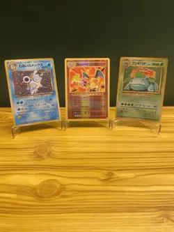 Pokemon Big 3 Set NM Condition Charizard(Reverse Holo) Blastoise-Venusaur(Japan) - Image 1