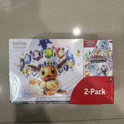 Pokemon Scarlet & Violet Prismatic Evolutions Costco Bundle 2-Pack NEW SEALED - Image 1