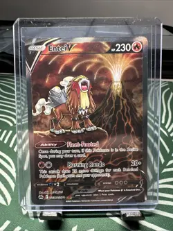 Entei v Crown Zenith Galarian Gallery Holo Ultra Rare Pokemon TCG GG36/GG70 - Image 1