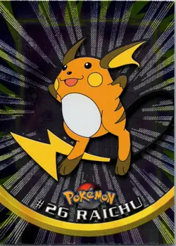 topps Pokemon TV Animation Edition Series 1 Foil #26 Raichu - Image 1