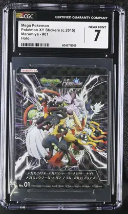 Pokemon Mega XY Sticker Holo 2015 Marumiya #01 CGC 7 POP 1 Japan - Image 1