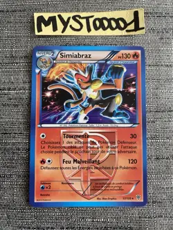 Carte Pokemon Simiabraz 17/135 Holo Noir Et Blanc Tempete Plasma Francais Occas - Image 1