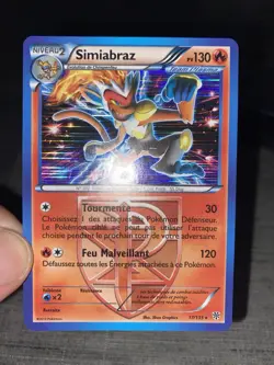 Carte Pokemon Simiabraz 17/135 Holo Noir Et Blanc Tempete Plasma Francais Occas - Image 3