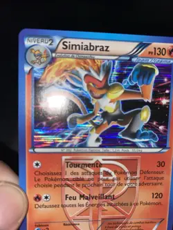 Carte Pokemon Simiabraz 17/135 Holo Noir Et Blanc Tempete Plasma Francais Occas - Image 5