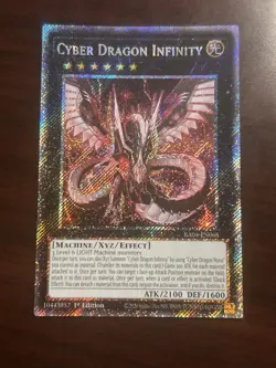 Cyber Dragon Infinity Platinum Secret Rare 1st Edition RA04-EN068 Yugioh - Image 1