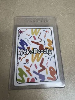 PokeDoodly Gengar Cubone Card - Full Art Holo Rare - Fan Art - Image 2