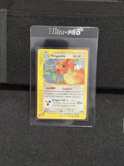 Pokemon Dragonite Holo Rare Card #9/165 from the Expedition Base Set - Image 1
