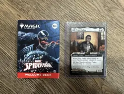 2025 NYCC Black Spiderman Welcome Deck - Magic The Gathering Mtg + Promo Card - Image 1