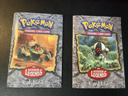 EX Hidden Legends Card List & Advanced Rulebook Pokemon 2004 Vintage Collectible - Image 1