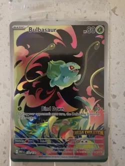 Pokemon Card Bulbasaur 133/132 Mega Evolution Stamped Promo Sealed - Image 1