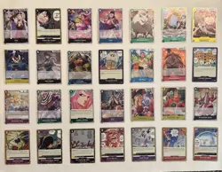 ONE PIECE 28 CARD LOT SPARKLE PARALLELS LUFFY KATAKURI NICO ROBIN JEWELRY BONNEY - Image 1