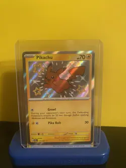 Pokemon Pikachu TCG Holo Shiny Rare Card Paldean Fates 131/091 - Image 1