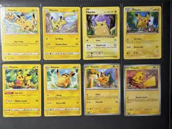 Pokemon TCG Pikachu Card Lot Of 8 from NM to MP - Image 1