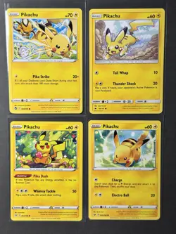 Pokemon TCG Pikachu Card Lot Of 8 from NM to MP - Image 2