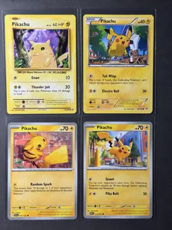 Pokemon TCG Pikachu Card Lot Of 8 from NM to MP - Image 4