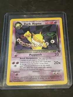 Dark Hypno HOLO 09/82 Team Rocket Unlimited Regular Pokemon Card LP/NM! - Image 3