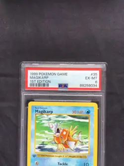 Pokemon Cards: Base Set 1st Edition Uncommon: Magikarp 35/102 PSA 6 - Image 3