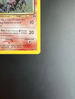 Pokemon Neo Discovery Houndour 5/75 Holo Rare Card -LP - Image 5