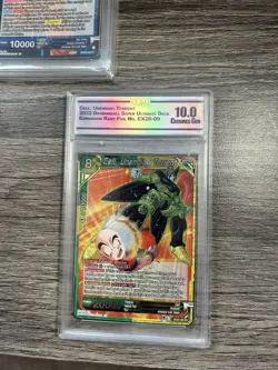 3 Graded 10 Dragon Ball Z Cards Son Goku Absorption Onslaught Unending Torrent - Image 4