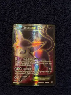 Pokemon Espeon EX Holo Trading Card 170 HP 117/122 XY Breakpoint Full Art 2016 - Image 1