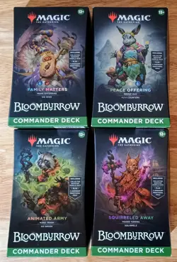 Bloomburrow Commander Deck Set of 4 Magic The Gathering MTG New Sealed - Image 1
