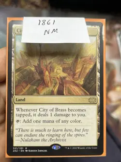 City of Brass • Pack Fresh • Double Masters • Mtg (1861) - Image 3