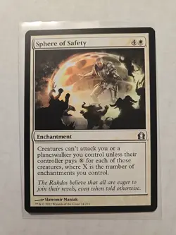 Sphere of Safety - Return to Ravnica - LP - Uncommon - Enchantment - MTG Magic - Image 1