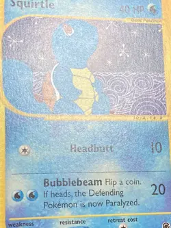 Squirtle Non-Holo 2002 Pokemon Expedition #132/165 Common Lightly Played - Image 3