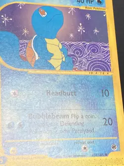 Squirtle Non-Holo 2002 Pokemon Expedition #132/165 Common Lightly Played - Image 4