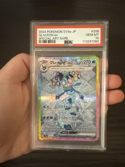 2024 Pokemon JPN SV8A-Terastal Fest. Glaceon EX Special Art Rare 206/187 PSA 10 - Image 3