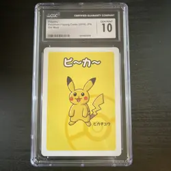 CGC 10 - PIKACHU OLD MAID 2019 Pokemon Japanese Playing Card - CGC 10 - Image 1