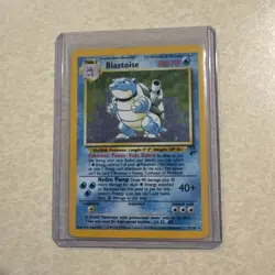 Pokemon TCG Blastoise Base Set Holo Unlimited Rare Card 2/102 WOTC MP! - Image 1