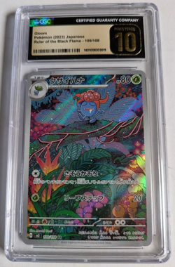 Pokemon CGC 10 PRISTINE Japanese Gloom 109/108 sv3 Ruler of the Black Flame (R) - Image 1