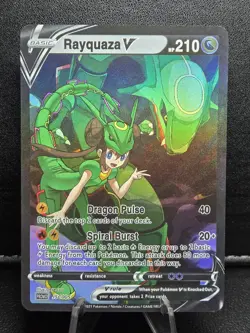 Pokemon Rayquaza V Waifu Cute Doujin Ultra Rare Foil ACG Art Card - NM - Image 1