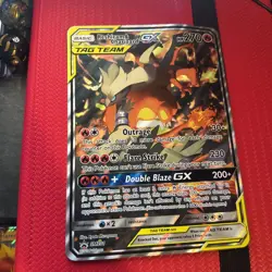 Pokemon Jumbo Reshiram Charizard GX Tag Team Black Star Promo SM201 - Image 1