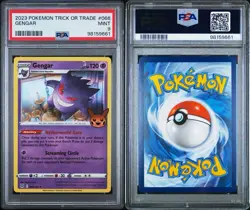 2023 POKEMON TRICK OR TRADE #066 GENGAR HOLO PSA 9 MINT - Image 3