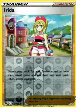 Pokemon Irida 147/189 Rare Reverse Holo Astral Radiance Trainer TCG - Image 1