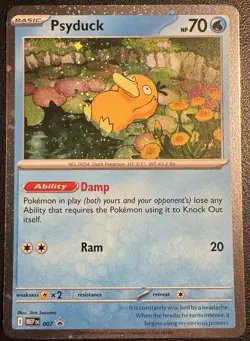 Pokemon TCG | Psyduck MEP 007 Mega Evolution Black Star Promo - Image 1