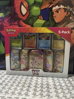 Pokemon Scarlet & Violet - 151 (5-Pack) Mini Tins w/ 4 Promos - NEW IN HAND - Image 1