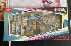 Pokemon S&V Prismatic Evolutions Lucario ex Tyranitar ex Premium Collection NEW - Image 1