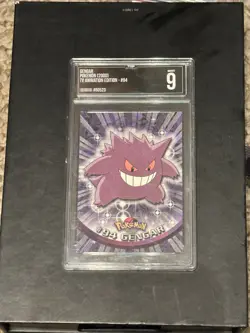 2000 Pokemon TV Animation Series 2 #94 Gengar Silver Foil. GRADED BY TOPSHELF 9 - Image 1