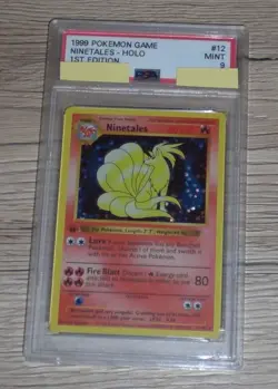 1999 Pokemon Game - NINETALES - HOLO - 1ST EDITION Englisch - PSA 9 - #12 12/102 - Image 1