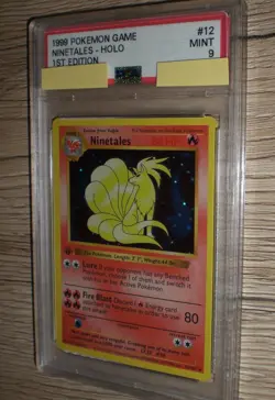 1999 Pokemon Game - NINETALES - HOLO - 1ST EDITION Englisch - PSA 9 - #12 12/102 - Image 2
