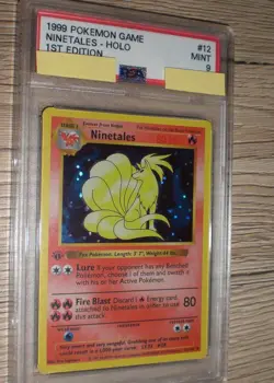 1999 Pokemon Game - NINETALES - HOLO - 1ST EDITION Englisch - PSA 9 - #12 12/102 - Image 3