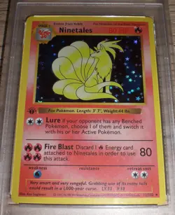 1999 Pokemon Game - NINETALES - HOLO - 1ST EDITION Englisch - PSA 9 - #12 12/102 - Image 4
