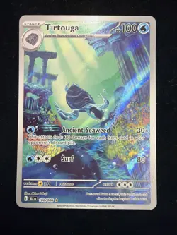 Tirtouga 106/86 Illustration Rare Full Art Pokemon SV Black Bolt English Mint - Image 3