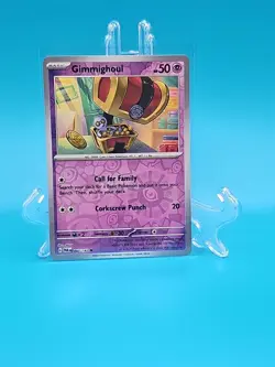 Pokemon TCG Gimmighoul Paradox Rift 087/182 Reverse Holo Common - Image 1