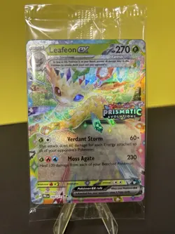 Leafeon ex 006/131 Prismatic Evolutions Stamped Promo Pokemon TCG SEALED - Image 1