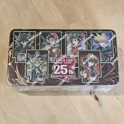 Konami Yu-Gi-Oh! 25th Anniversary Tin: Dueling Heroes 1st Edition - 3 Mega Packs 83717861126 - Image 1